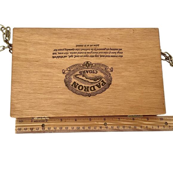 Padron Vintage Handmade Cigar Box Purse ONE OF A KIND - Picture 8 of 10